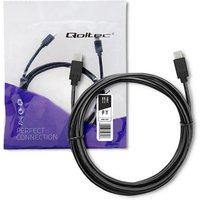 Qoltec USB 3.1 Typ C Steckerkabel USB 3.1 Typ C Stecker 3 m Schwarz Qoltec USB 3.1 Typ C Steckerkabel USB 3.1 Typ C Stecker 3 m Schwarz von QOLTEC