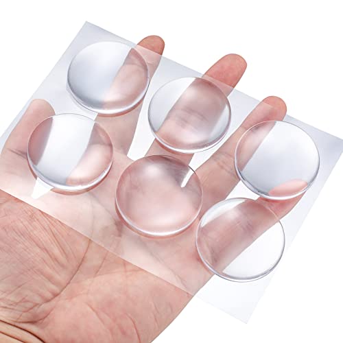 QOOSIKICC 12 Stück Türstopper Wand Selbstklebend, Türpuffer Transparent, Wandpuffer Selbstklebend Schutz Silikonkautschuk Wandschutz für Wand Türgriffe Türpufferstopper von QOOSIKICC