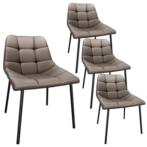 QOPIGFBN Esszimmerstühle 4er Set, für Wohnzimmer Küche Esszimmer, Küchenstühle gepolstert mit Rückenlehne, Sitzfläche aus Kunstleder, mit Metallbeinen, bis 180 kg belastbar QOPIGFBN Esszimmerstühle 4er Set, für Wohnzimmer Küche Esszimmer, Küchenstühle gepolstert mit Rückenlehne, Sitzfläche aus Kunstleder, mit Metallbeinen, bis 180 kg belastbar von QOPIGFBN