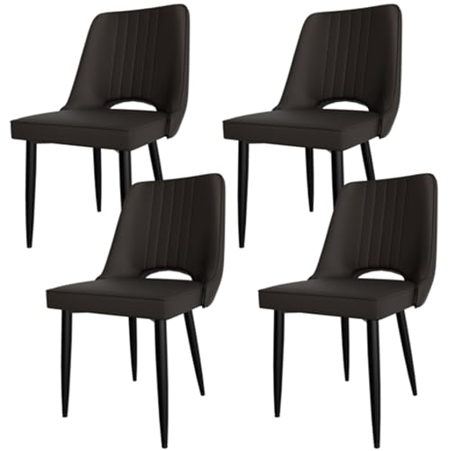 QOPIGFBN Furniture Esszimmerstühle 4er Set, Stühle Esszimmer Kunstleder mit Hoher Rückenlehne, Küchenstühle Modern mit Metallfüßen, Gepolsterter Esstisch Stühle Geeignet für Wohnzimmer Küche QOPIGFBN Furniture Esszimmerstühle 4er Set, Stühle Esszimmer Kunstleder mit Hoher Rückenlehne, Küchenstühle Modern mit Metallfüßen, Gepolsterter Esstisch Stühle Geeignet für Wohnzimmer Küche von QOPIGFBN