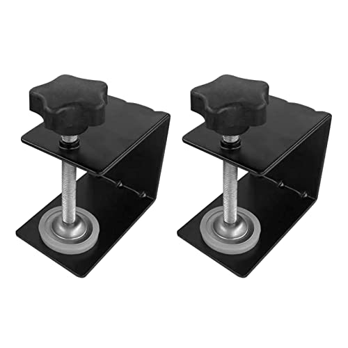 2 x Schubladen-Front-Installationsklemmen, Jig-Schrank-Werkzeug, Möbel, Stahlschrank, Schublade, Front-Installationsklemmen für einfach und schnell (schwarz, Größe: 2 Stück) von QOTSTEOS