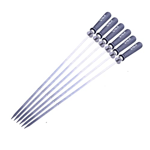 QOXEFPJZ grillspieße 6pcs lang 52 cm Barbecue -Spieß Edelstahl Holzgriff Grill Nadelfleischschnur Grill Grills Kebab -Sticks Tools Wiederverwendbare Camping -Kochwerkzeuge im Freien QOXEFPJZ grillspieße 6pcs lang 52 cm Barbecue -Spieß Edelstahl Holzgriff Grill Nadelfleischschnur Grill Grills Kebab -Sticks Tools Wiederverwendbare Camping -Kochwerkzeuge im Freien von QOXEFPJZ