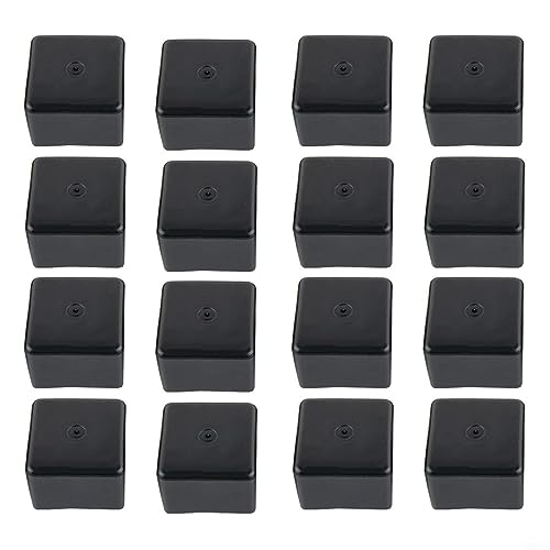 16 Stück Endkappe Abdeckkappe Solarschiene PV-Profil, Solarmontageschiene PV-Profil 40x40 Finish Solarschienenzubehör, schützt das Profil vor Schmutz und Wasser von QOXEZY