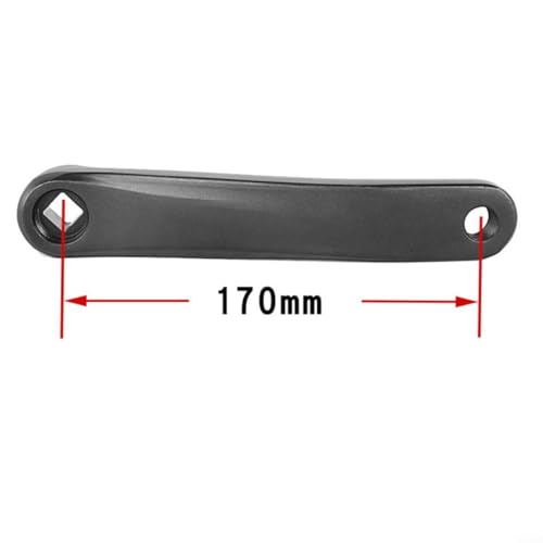 170 mm linker Kurbelarm Vierkantkegel Mountainbike Kurbelgarnitur 6061 Aluminiumlegierung Ersatzteil kompatibel mit 14 mm Achspedal 170 mm linker Kurbelarm Vierkantkegel Mountainbike Kurbelgarnitur 6061 Aluminiumlegierung Ersatzteil kompatibel mit 14 mm Achspedal von QOXEZY