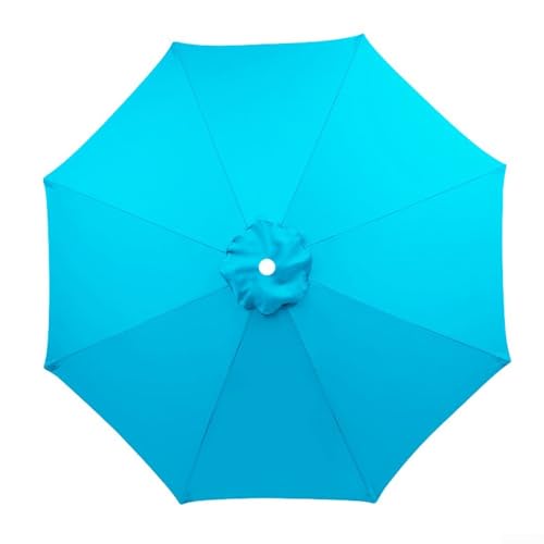 2 m Sonnenschirmbezug aus UV-beständigem Polyester für Outdoor-Regenschirme (See von Blau) von QOXEZY