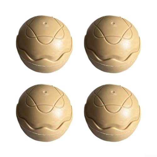 4 x Stuhlfußbezüge, rutschfeste Antisink-Pads für Campingstühle, verstellbarer Winkel, Design für Stabilität und Haltbarkeit (gelb) von QOXEZY