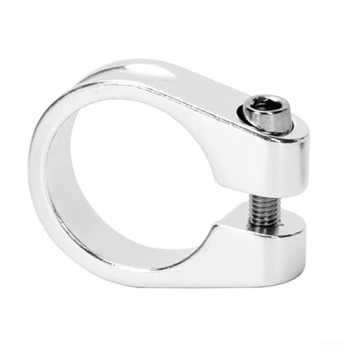 6061 Aluminium-Sattelstützenklemme, 28 mm, 6 mm, ideal für Mountainbikes und Roller (28,6 mm rot) von QOXEZY