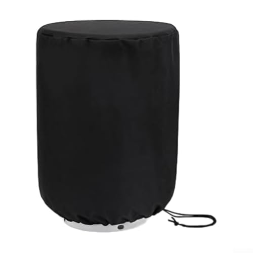 9 kg Propan-Tankabdeckung, wasserdicht mit harter PE-Tischplatte, 210D Oxford-Gewebe, Outdoor-Zylinder, Staubschutz, schwarz (31 Durchmesser x 45 H) von QOXEZY