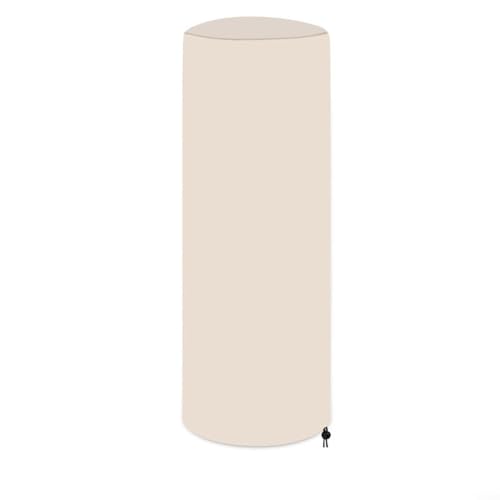Abdeckung für Terrassenheizer, wasserdicht, staubdicht, 210D-Oxford-Gewebe, wetterbeständig, 120 x 50 cm, schwarz, beige, weiß, Gartenmöbel-Abdeckung für Terrasse, Garten, Außenbereich (beige) von QOXEZY