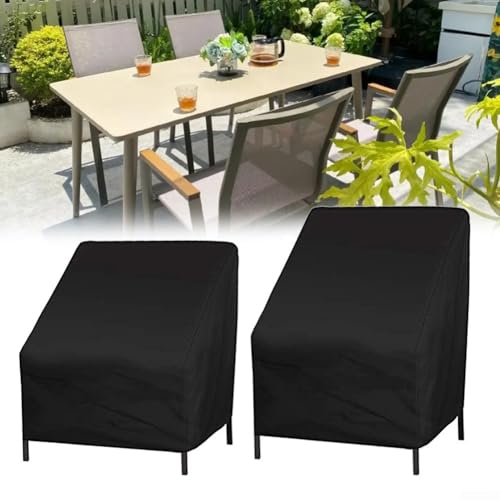 Allwetter-Schutzhülle für Gartenstühle aus 210D Oxford-Material (131 x 69 x 65 cm) von QOXEZY
