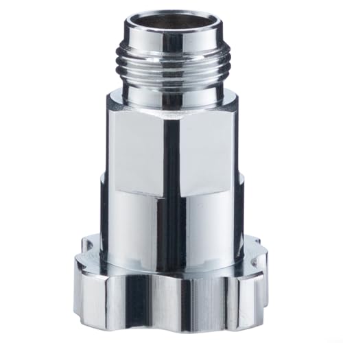 Aluminium-Farbsprühtopf-Adapter-Anschluss mit Elektrophorese-Behandlung, sechseckiger Griff für Farbsprühsystem (14 mm) von QOXEZY