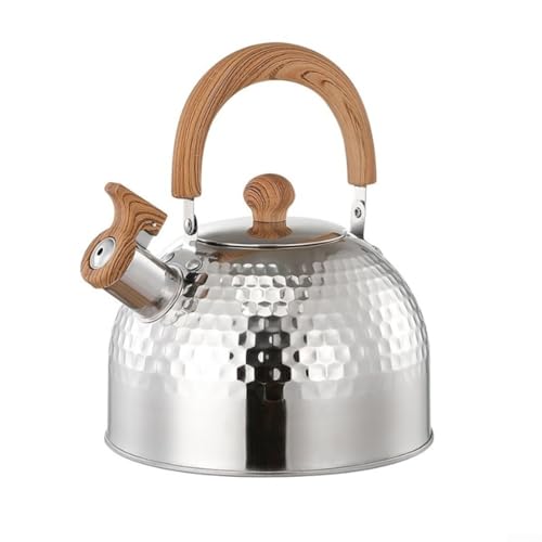 Camping Whistling Tea Kettle Stainless Steel Coffee Pot for Herd Use in 2L, 3L, 4L for Safe and Enjoyable Beverages (2000ML) von QOXEZY