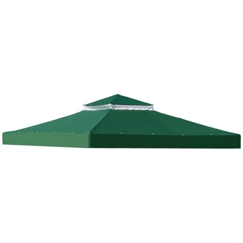 Doppelstöckiger Pavillon, 300 x 300 cm, für den Außenbereich, mit Lüftungsschlitz-Netzabdeckung, UV-Schutz, wetterbeständig, für Terrasse, Hinterhof, Grill, Grün Doppelstöckiger Pavillon, 300 x 300 cm, für den Außenbereich, mit Lüftungsschlitz-Netzabdeckung, UV-Schutz, wetterbeständig, für Terrasse, Hinterhof, Grill, Grün von QOXEZY