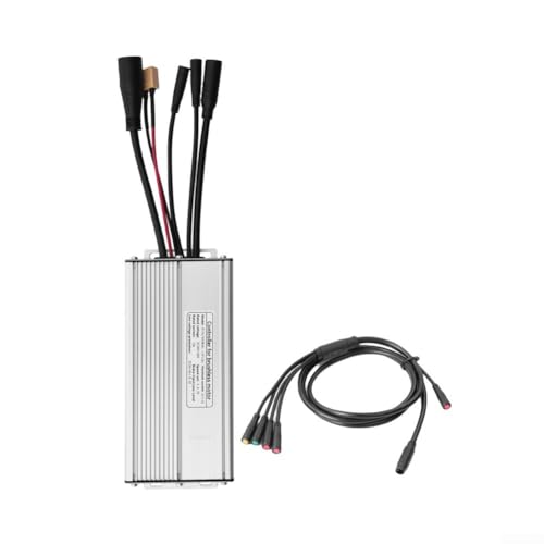 E Bike Brushless Controller, 30A für 1000W Motoren, funktioniert mit KT Zubehör und inkl. 1T5 Kabel E Bike Brushless Controller, 30A für 1000W Motoren, funktioniert mit KT Zubehör und inkl. 1T5 Kabel von QOXEZY