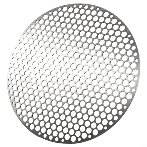 QOXEZY Edelstahl-Grillmatte, rund, Grillrost für Kohleofen, Grillnetz (26 cm) von QOXEZY