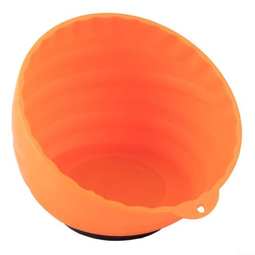 Effiziente Aufbewahrung von Kreide mit unserer magnetischen Saugnapfschale für Fitnessstudios und Sporteinrichtungen (orange) von QOXEZY