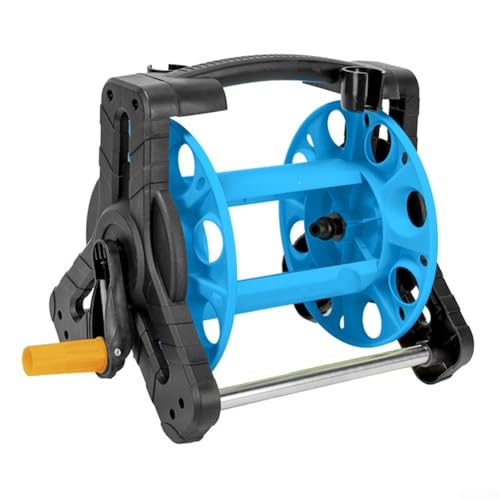 Effizienter Gartenschlauch-Organizer, 20 m Wickelrolle mit robuster Konstruktion (blau) von QOXEZY