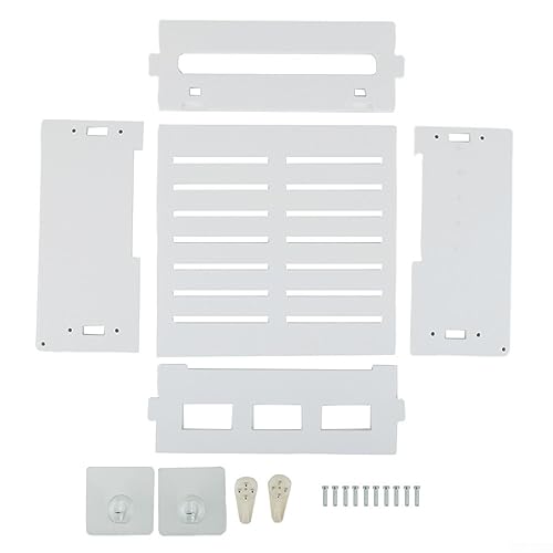 Elegante Aufbewahrungsbox zur Wandmontage für WLAN-Router und TV-Gamer-Zubehör (D) von QOXEZY