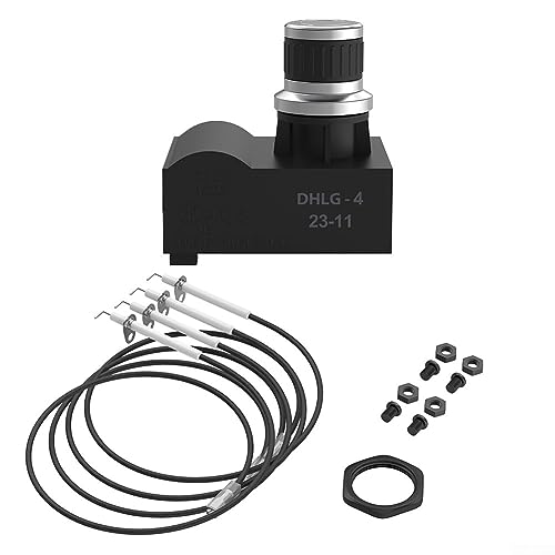 Elektronische Grillzündung, für Blackstone 4 Auslässe, 91,4 cm Grillpfannen, Ersatz-Set, Funkengenerator Druckknopf Zünder BBQ Zündung von QOXEZY