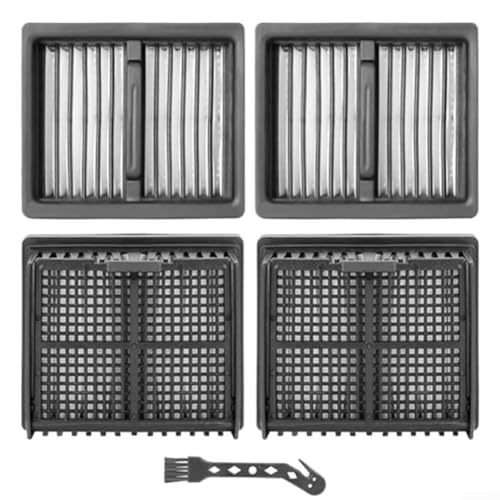 Ersatz-Filter-Set für Tineco für IFloor Y2 Nass- und Trockensauger, waschbare wiederverwendbare Filter mit Reinigungsbürste, 4 Stück Staub- und Abluftfilterteile von QOXEZY