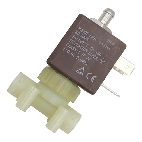 Ersatz-Magnetventil, Zwei- und Dreiwege, 230 V, 50 Hz, für Dampf und heißes Wasser der Kaffeemaschine (Dreiwege) von QOXEZY