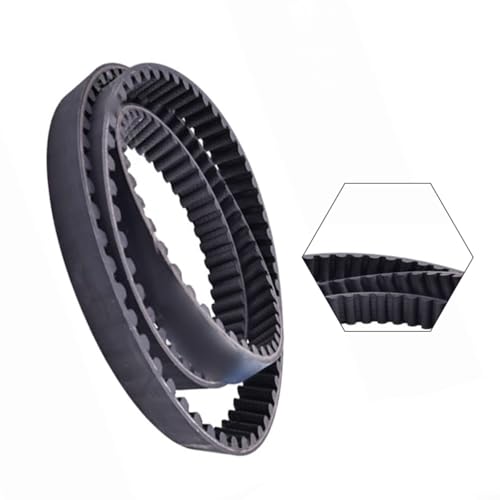 Ersatz-Motorriemen 128T 1-1/8 Zoll kompatibel mit 40022-91 1204-0042 Rasenmäher Gartengeräte von QOXEZY