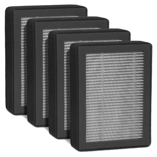 Ersatzfilter für LVH128 und LVH128RF Luftreiniger für den Haushalt, effiziente Staub- und Partikelfiltration für gesündere Luft, 4 Stück von QOXEZY