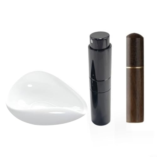 Espresso-Kaffeedosen-Set mit Töpferschaufel, statisch reduzierende Sprühflasche und Bodennadel für präzise Messung und Handhabung (Weißstrahl + Spray + Nadel) von QOXEZY