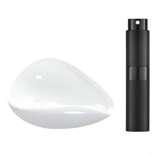 Espresso-Kaffeedosen-Set mit Töpferschaufel, statisch reduzierende Sprühflasche und Bodennadel für präzise Messung und Handhabung (Weißstrahl + Sprühflasche) von QOXEZY