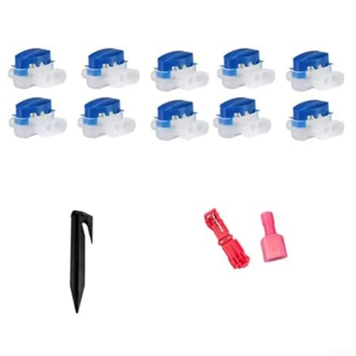 Essential Kabel-Set, 70-teilig, mit 50 Heringen und 10 Steckern für die Rasenpflege von QOXEZY