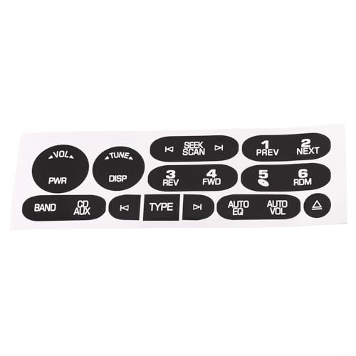 Für Chevrolet 2002 2006 Armaturenbrett Radio Button Reparatur Aufkleber Kit Für Chevrolet 2002 2006 Armaturenbrett Radio Button Reparatur Aufkleber Kit von QOXEZY