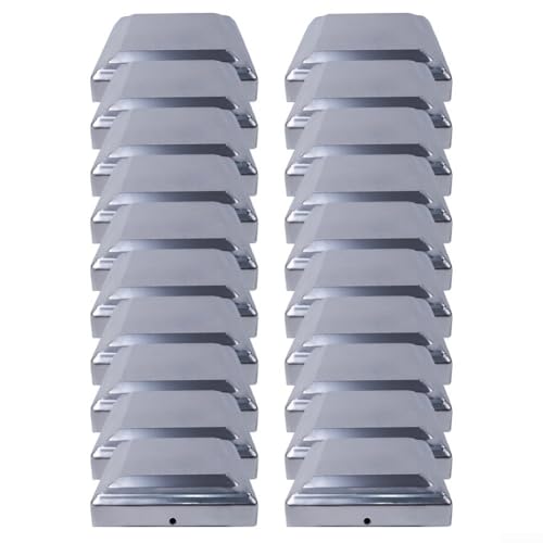 Funktionelle Zaunpfostenabdeckungen für 10,2 x 10,2 cm Schutz mit modernem Touch für Ihren Garten (20 Stück) von QOXEZY