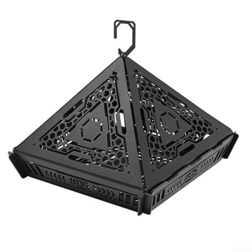 Funktioneller Pyramiden-Lampenschirm mit Bodenablage und integriertem Haken-Design (Beleuchtungsabdeckungen) von QOXEZY