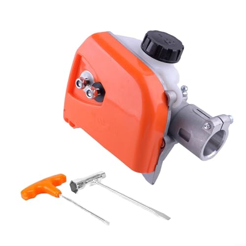 Getriebekopf-Getriebe-Baugruppe für Rasentrimmer HT75 HT73 HT100 KM90 KM110 KM130 Stangensäge-Teile mit 3/8-6T Stirnritzel OEM 4182 200 0070 4138 205 0008 von QOXEZY
