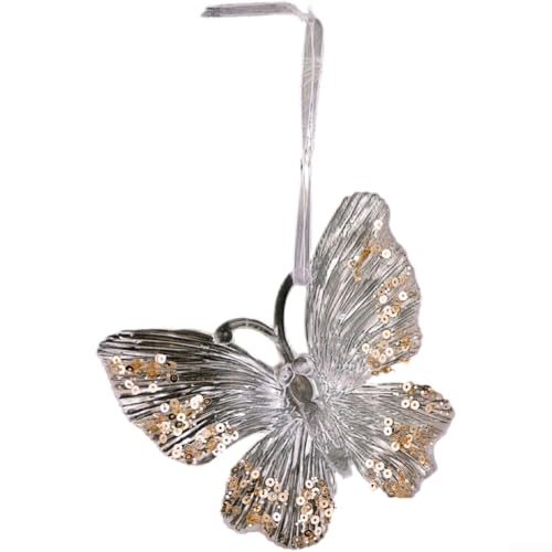 Glitzernde transparente Acryl-Hängeornamente für Weihnachtsbaum, Dekorationen perfekt für festliches saisonales Ambiente (Schmetterling) von QOXEZY
