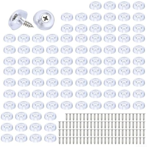 Gummipuffer für Schneidebretter mit Edelstahlschrauben maximieren Stabilität und Schutz (150 Stück) von QOXEZY