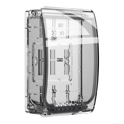IP66 bewertetes wasserdichtes Gehäuse, transparentes Gehäuse für Smart-Home-Geräte, PC-V0-Material, Staubschutz, großer Innenraum, Außenbereich IP66 bewertetes wasserdichtes Gehäuse, transparentes Gehäuse für Smart-Home-Geräte, PC-V0-Material, Staubschutz, großer Innenraum, Außenbereich von QOXEZY