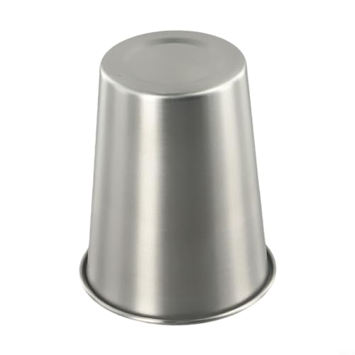Kompaktes Design, Edelstahl-Trinkbecher, 240 ml, perfekt für Reisen oder den Genuss von Getränken bei jeder Veranstaltung im Freien (Silber, 350 ml) von QOXEZY