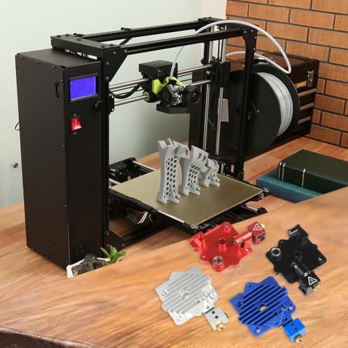 Kühlblock Kühlkörper für Aero V6 Extruder Short Range Hot End 1 75 mm Heizkörper mit verbesserter Filamentzufuhr und CNC-gefräster Aluminiumlegierung (blau) von QOXEZY