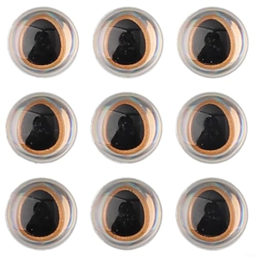 Langlebige und reflektierende Angelköderaugen, 6 mm, 8 mm, 10 mm, 12 mm, einfach zu verwenden beim Fliegenbinden oder Köderhandwerk (12 mm rot) von QOXEZY
