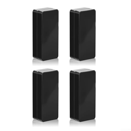 Magnetisches Flaggengewicht-Stabilisator-Set – 8 robuste Magnete für Außenflaggen – mit Silikon umwickelte windabweisende Flaggenhalter für Gartenveranda-Banner (ein paar schwarz) von QOXEZY
