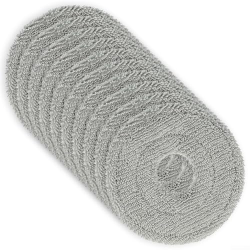 Mikrofaser-Wischmopp-Pads für Mova E30 Ultra Saugroboter, waschbares, wiederverwendbares Reinigungstuch, effektiv auf allen Böden (10 Stück) von QOXEZY