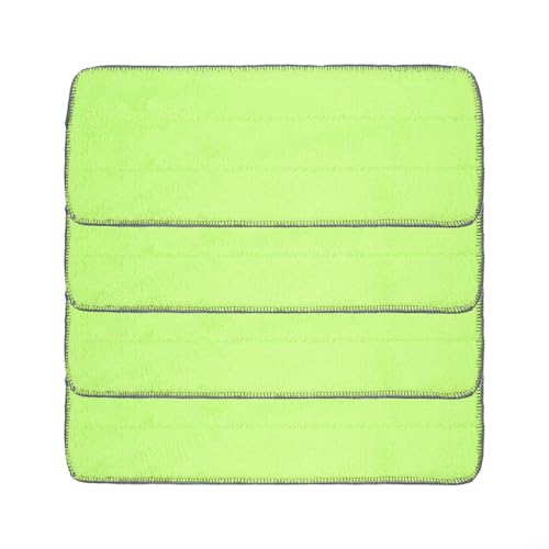 Mikrofaser-Wischmopp für Pads, kompatibel mit Libman zum Spülen und Auswringen für Tiefenreinigung in häuslichen Umgebungen (4 Stück) von QOXEZY