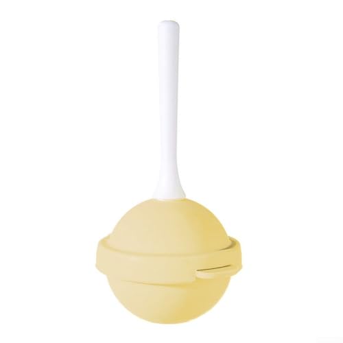 Mini-Silikonformen für Eis am Stiel, Lutscher-Form, Eisbereiter für hausgemachte Frucht-Pops, Joghurt-Leckereien, flexibles Design, leicht zu entfernende Snacks (gelb) von QOXEZY