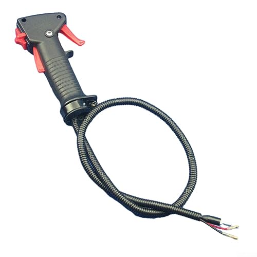 Motorsense Trimmer Gasgriff für Timbertech MS-2TL-52 Motorsense Trimmer, Rasentrimmer Trimmer Griff Schalter Freischneider Gashebel Auslösekabel von QOXEZY