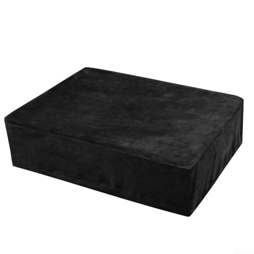 Plattenspieler-Staubschutz für Audio Technica AT-LP120XUSB, Plüschtuch, leicht, Spandex, leicht zu reinigen, 43 x 33 x 13 cm, Schwarz von QOXEZY
