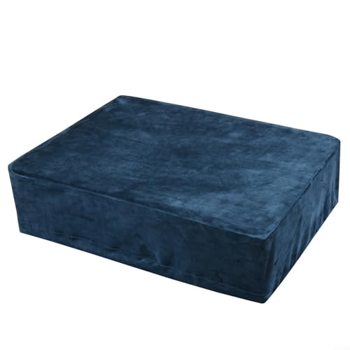 Plattenspieler-Staubschutz für Audio Technica AT-LP120XUSB, Plüschtuch, leicht, Spandex, leicht zu reinigen, 43 x 33 x 13 cm (blau) von QOXEZY