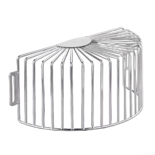 QOXEZY 304 Edelstahl Bodenablaufabdeckung Dachrinnenfilter Sieb Seitenablauf Eckablaufgitter Anti-Block-Design Mehrere Größen für Home Drainage System (260 mm) von QOXEZY