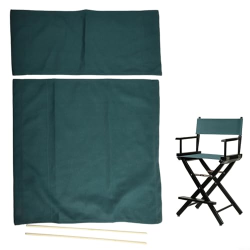 QOXEZY Casual Directors Chair Cover Kits,Replacement Director Chair Canvas Stool Protector with Wood Stick for Home Director Chair Seat Covers von QOXEZY