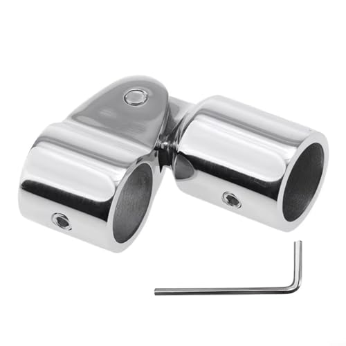 QOXEZY Marine Bimini Top Slide Cover Mount Hardware Kit with Eye End Fittings And Hex Wrench, Boat Deck Markise Mounting Bracket, Sturdy 316 Stainless Steel Sunshade Fixed Joint(25MM) von QOXEZY